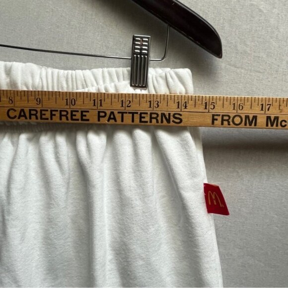 McDonald’s Better Together graphic white cotton jogger pants Sz L - Picture 8 of 10